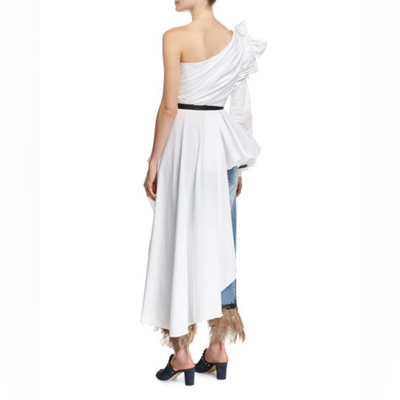 🎉HOST PICK TWICE🎉 NWT JOHANNA ORTIZ One-Shoulder Asymmetrical Top Sz M/US 6 - Picture 6 of 14
